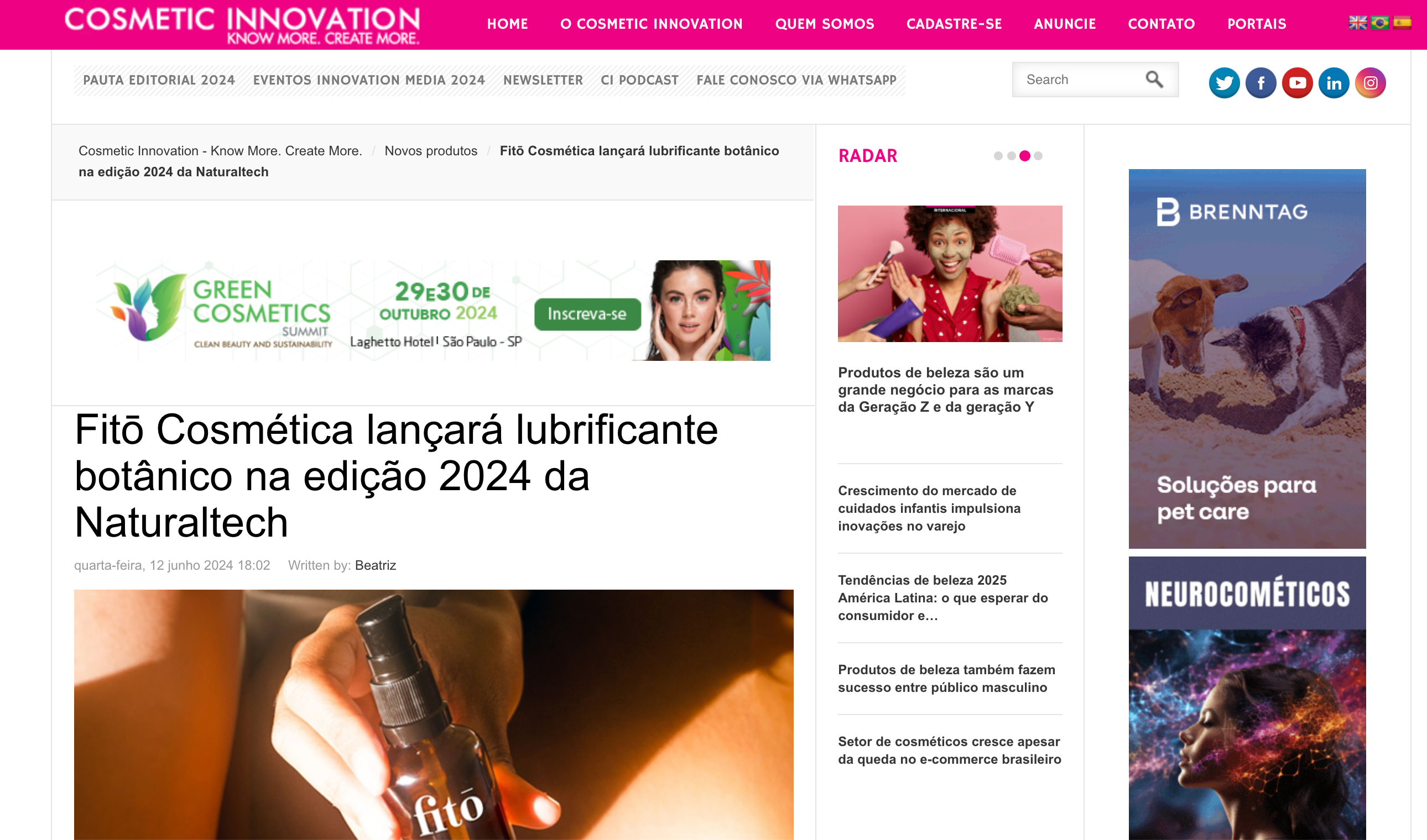 Cosmetic Innovation