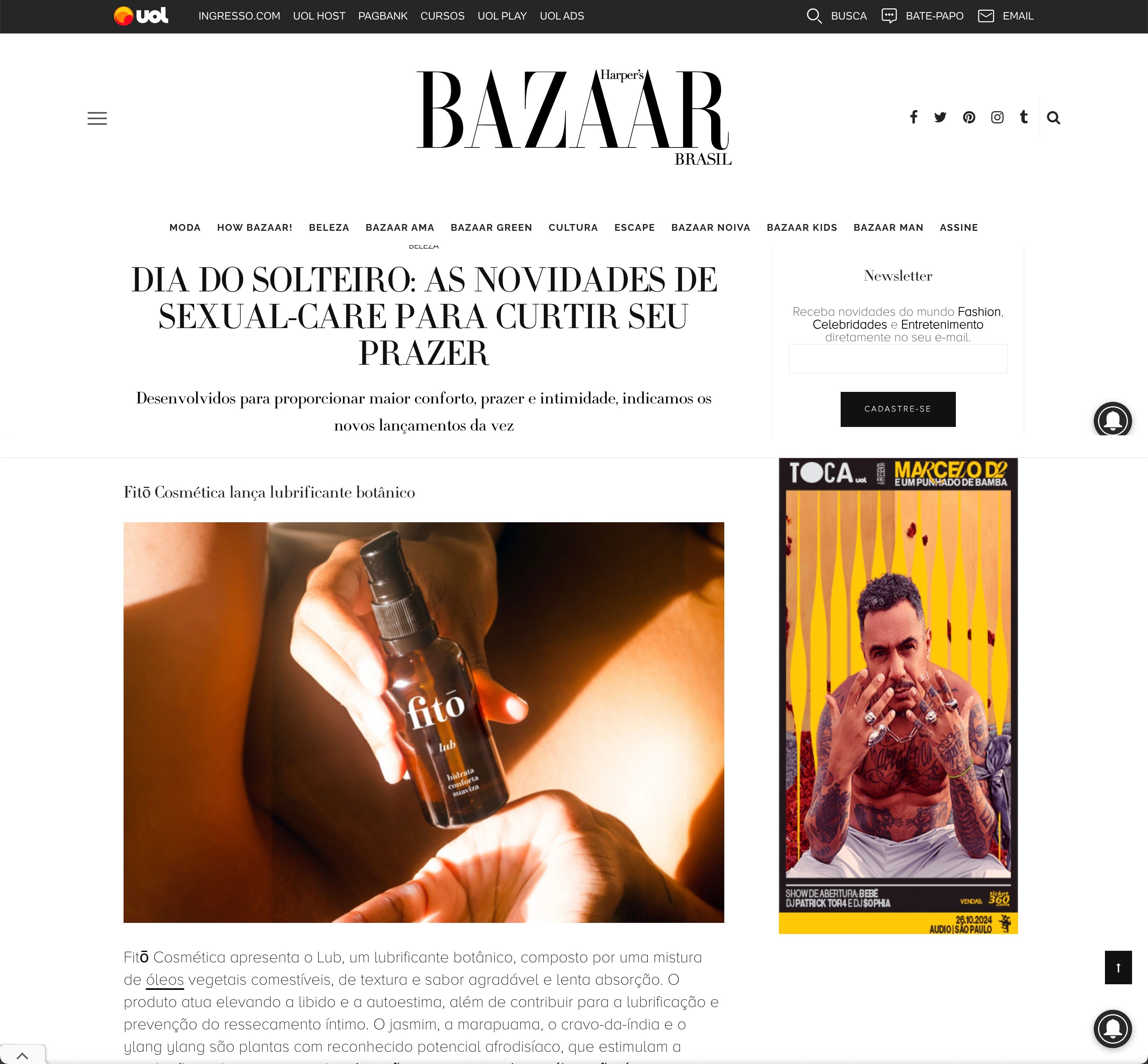Harper's Bazaar - Dia do Solteiro - Fitō