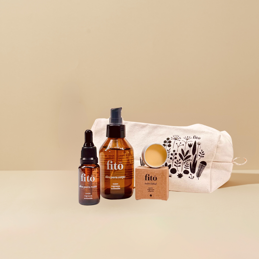 Kit Revitalizante - Corpo+Rosto+Balm+Necessaire