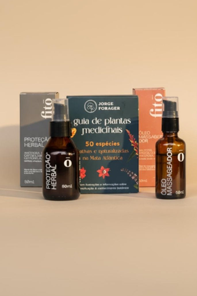 Kit Essência da Mata — Guia de Plantas + Proteção Herbal + Óleo MassageaDor - Fitō