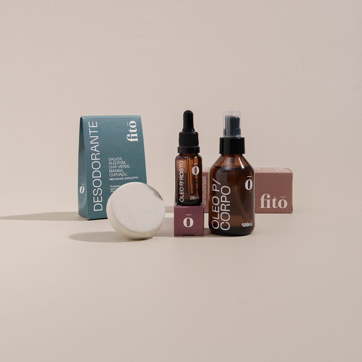 Kit Essencial - Corpo + Rosto + Desodorante - Fitō