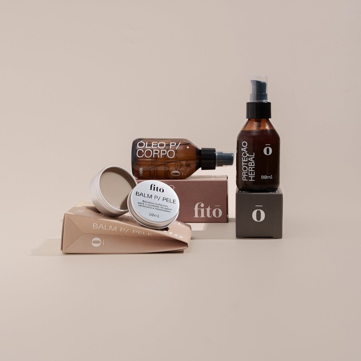Kit Pele Sensível - Proteção Herbal + Óleo para Corpo + Balm para Pele - Fitō