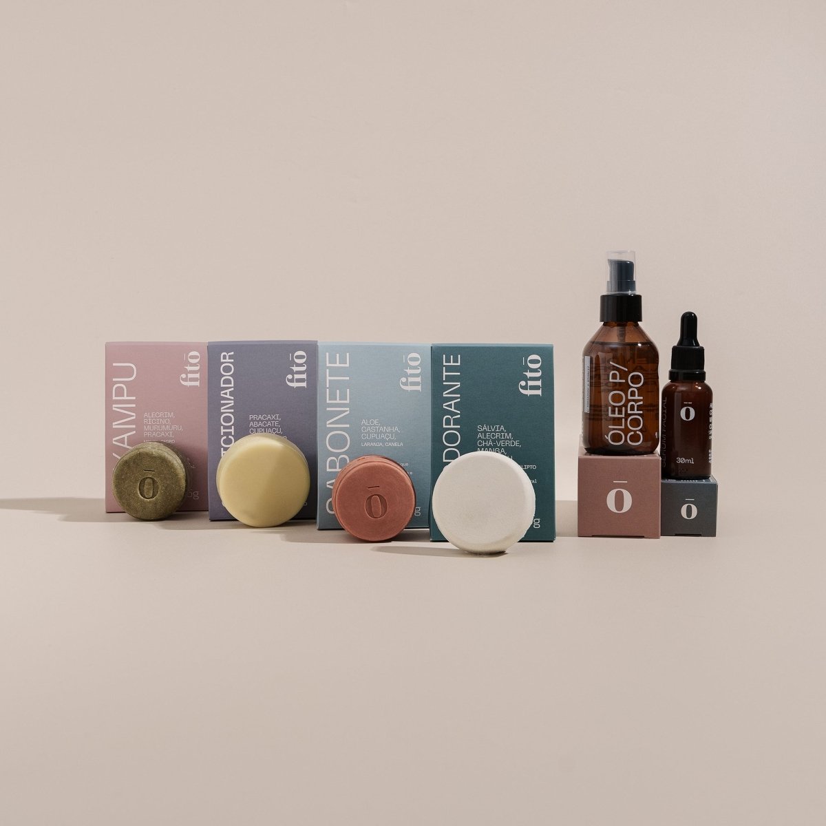 Kit Ritual Banho Completo - Xampu + Condicionador + Sabonete + Corpo + Sérum + Desodorante - Fitō